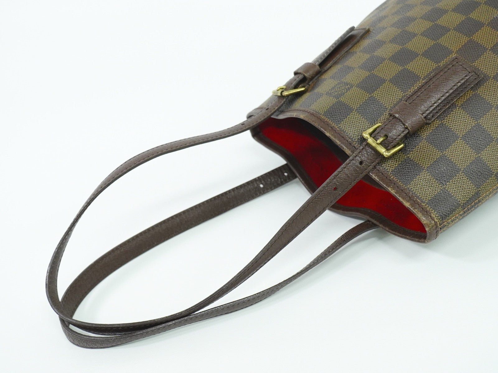 Louis Vuitton Marais Damier, BROWN, CANVAS, Tote bag