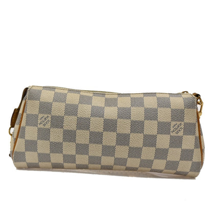 Louis Vuitton Eva Handbag Damier, WHITE, CANVAS, Shoulder bag