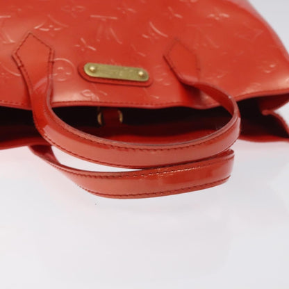 Louis Vuitton Wilshire Handbag Monogram Vernis, ORANGE, PATENT_LEATHER, Handbag