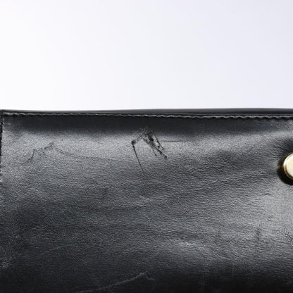 Salvatore Ferragamo Gancini Convertible Top Handle Bag Leather, BLACK, LEATHER, Handbag