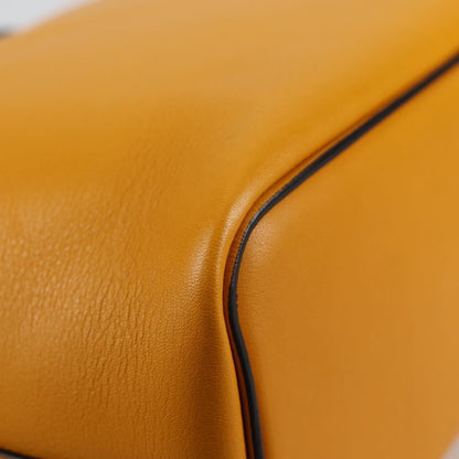 Celine Soft Cube Bag Leather, YELLOW, LEATHER, Handbag