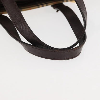 Burberry Nova Check Tote Canvas and Leather, BEIGE, CANVAS, Tote bag