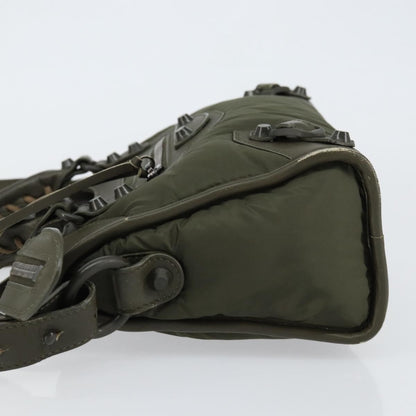 Balenciaga City Classic Studs Bag Leather, KHAKI, LEATHER, Handbag