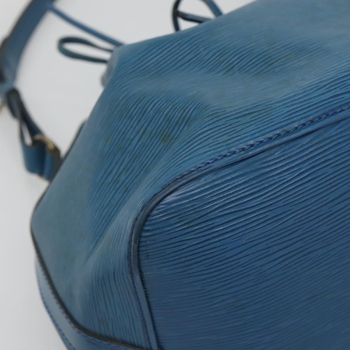 Louis Vuitton Petit Noe Handbag Epi Leather, BLUE, LEATHER, Handbag