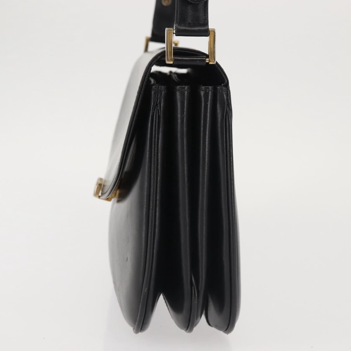 Bally Vintage Shoulder Bag Leather, BLACK, LEATHER, Shoulder bag