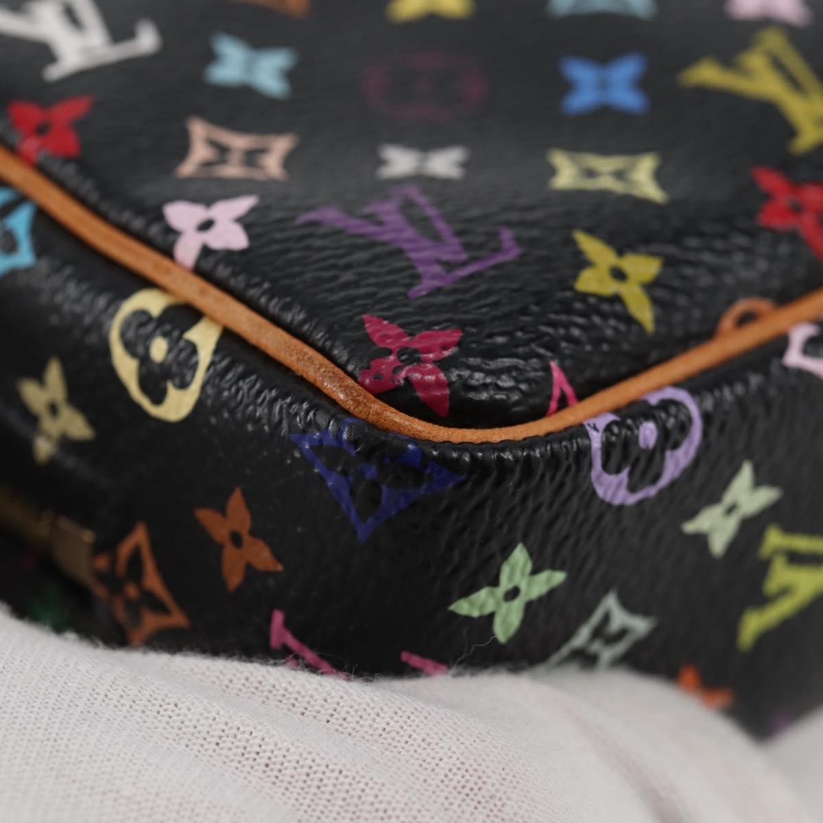 Louis Vuitton Wapity Trousse Pouch Monogram Multicolor, BLACK, CANVAS, Clutche & pouche