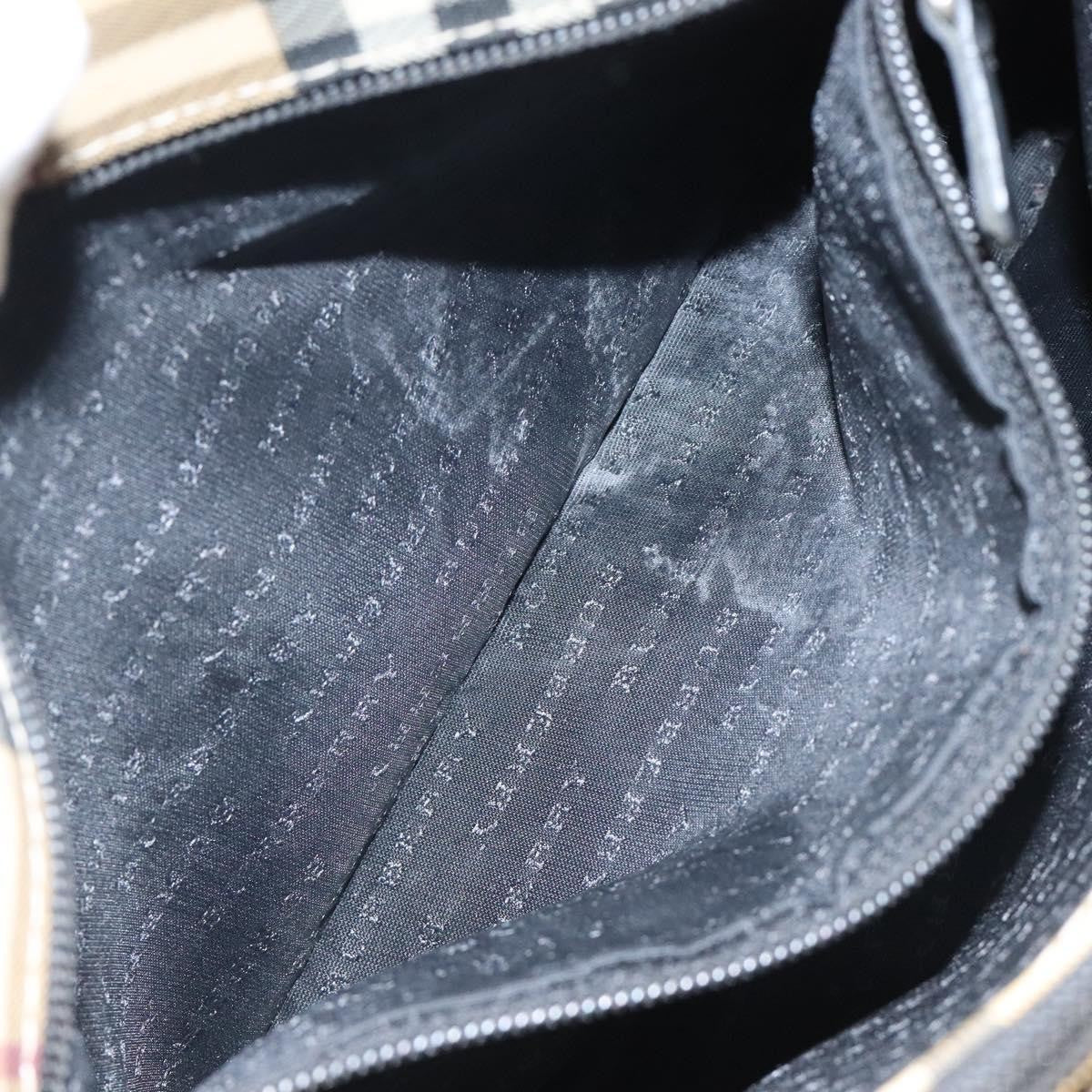 Burberry Nova Check Tote Canvas and Leather, BEIGE, CANVAS, Tote bag