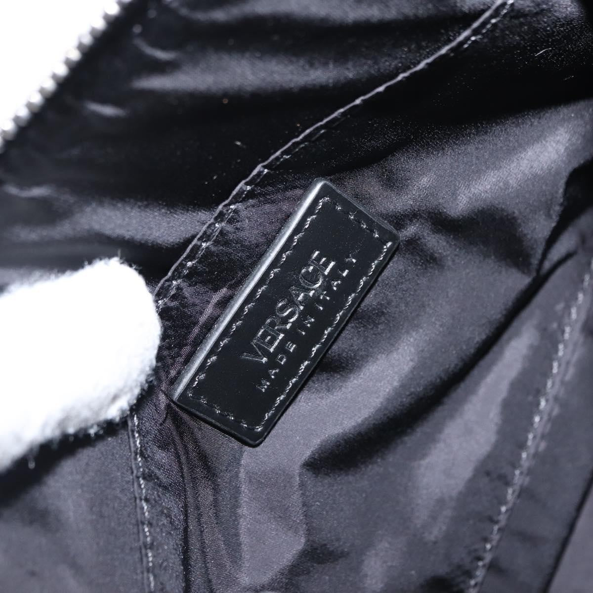 Versace Crossbody Pouch Studded Leather, BLACK, LEATHER, Clutche & pouche