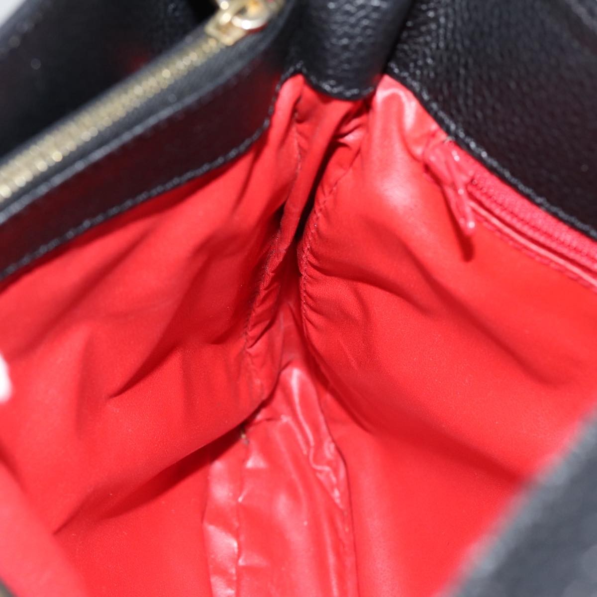 Celine Shoulder Bag Leather, BLACK, LEATHER, Shoulder bag