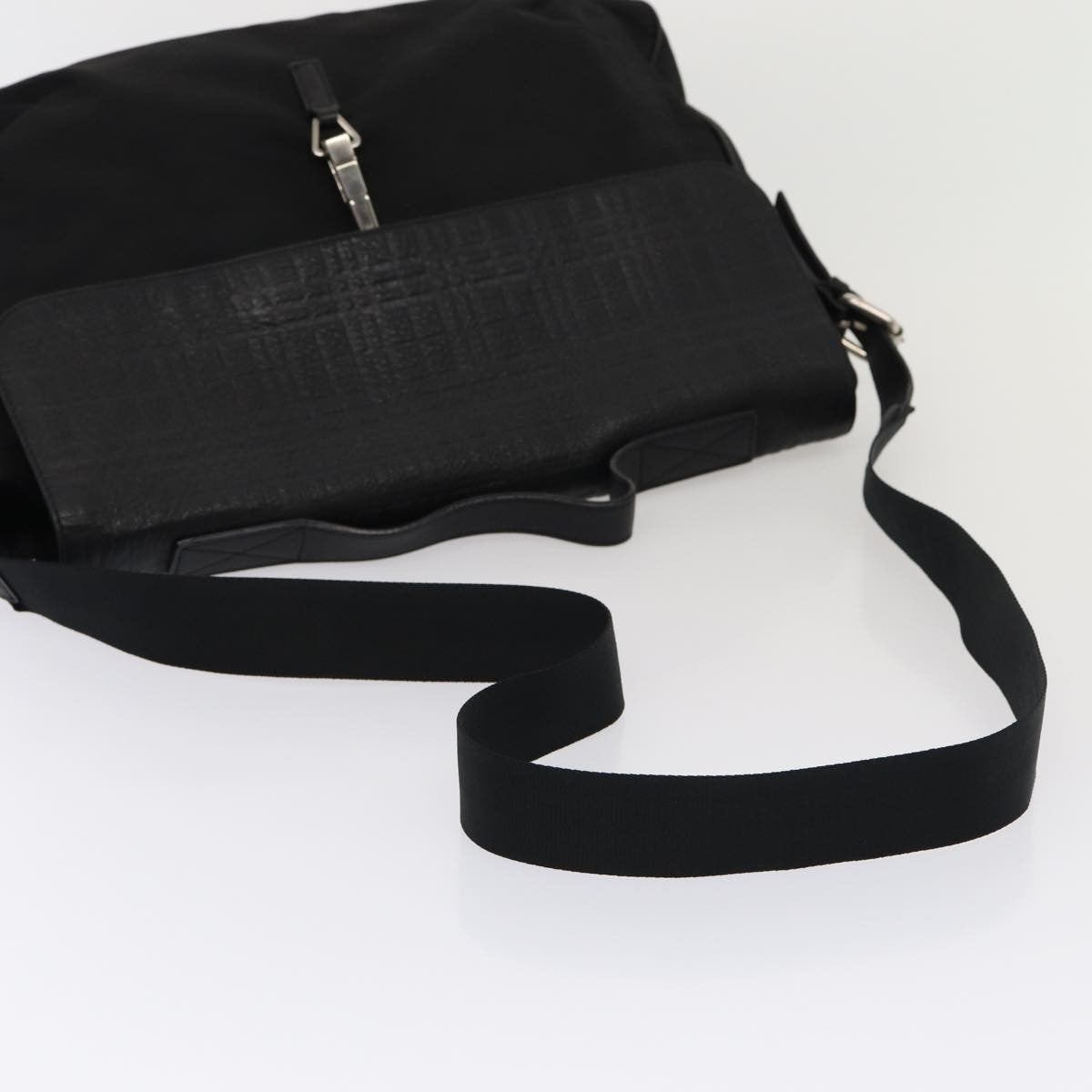 Burberry Vintage Shoulder Bag Nylon, BLACK, NYLON, Shoulder bag