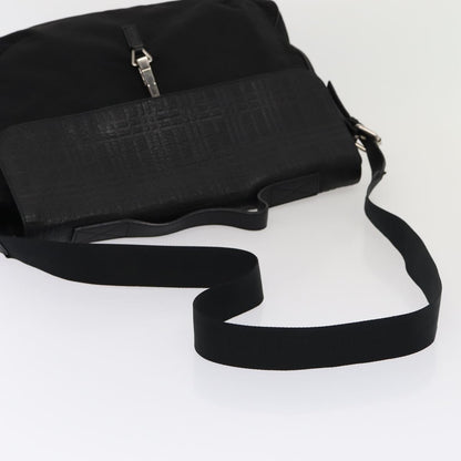 Burberry Vintage Shoulder Bag Nylon, BLACK, NYLON, Shoulder bag