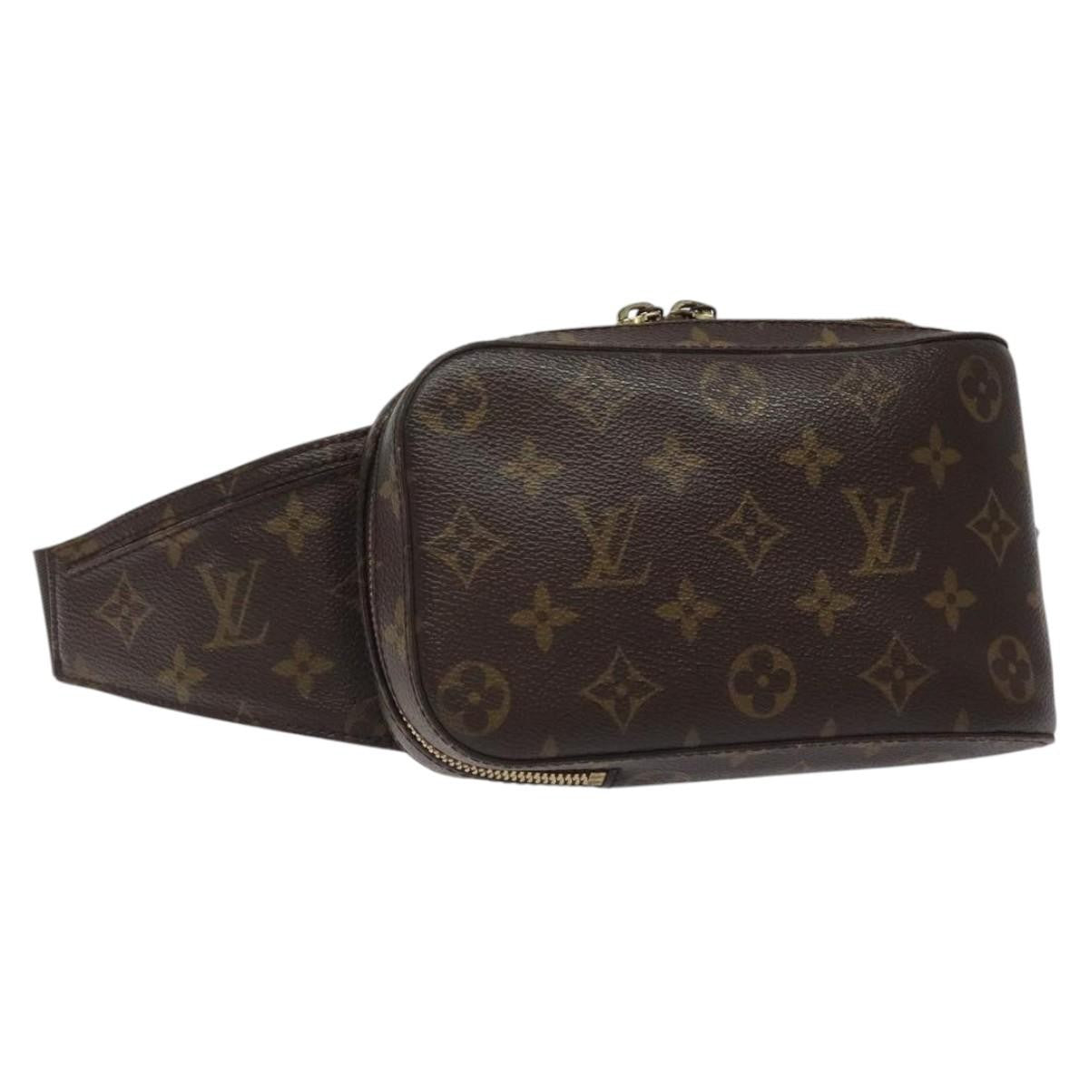 Louis Vuitton Geronimos Waist Bag Monogram Canvas, BROWN, CANVAS, Travel bag