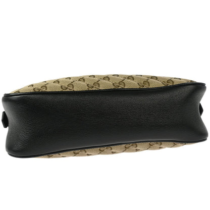 Gucci GG Marmont Shoulder Bag Diagonal Quilted GG Canvas with Leather, BEIGE, CANVAS, Shoulder bag
