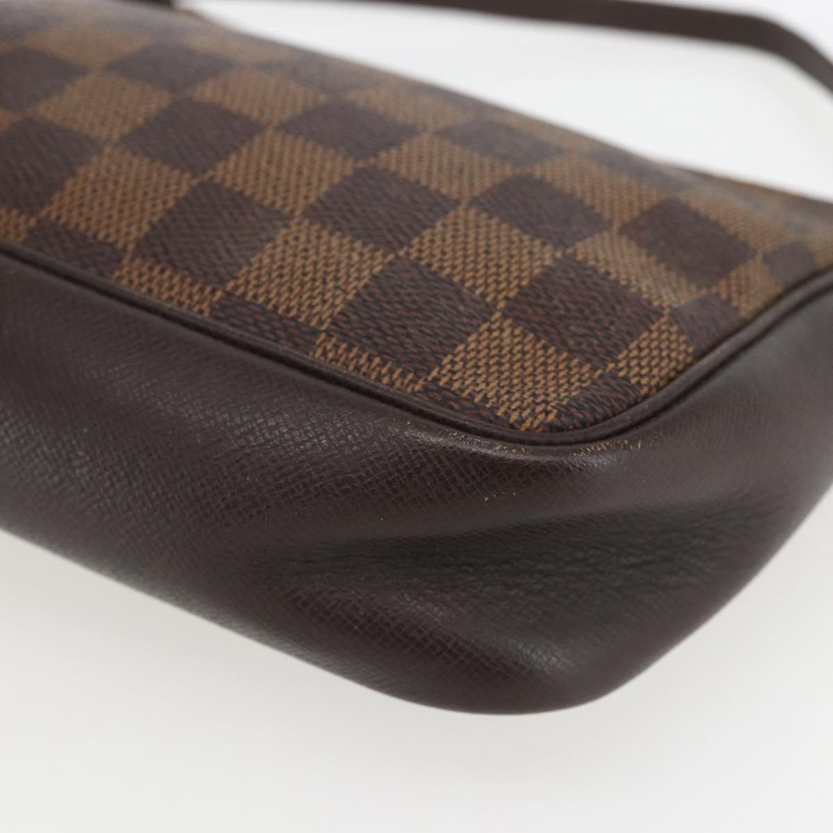 Louis Vuitton Trousse Make Up Bag Damier Canvas, BROWN, CANVAS, Clutche & pouche