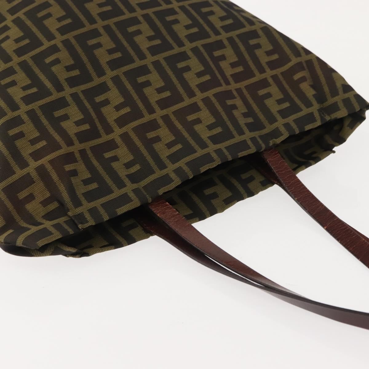 Fendi Zucca Tote bag FF motif, BROWN, CANVAS, Tote bag