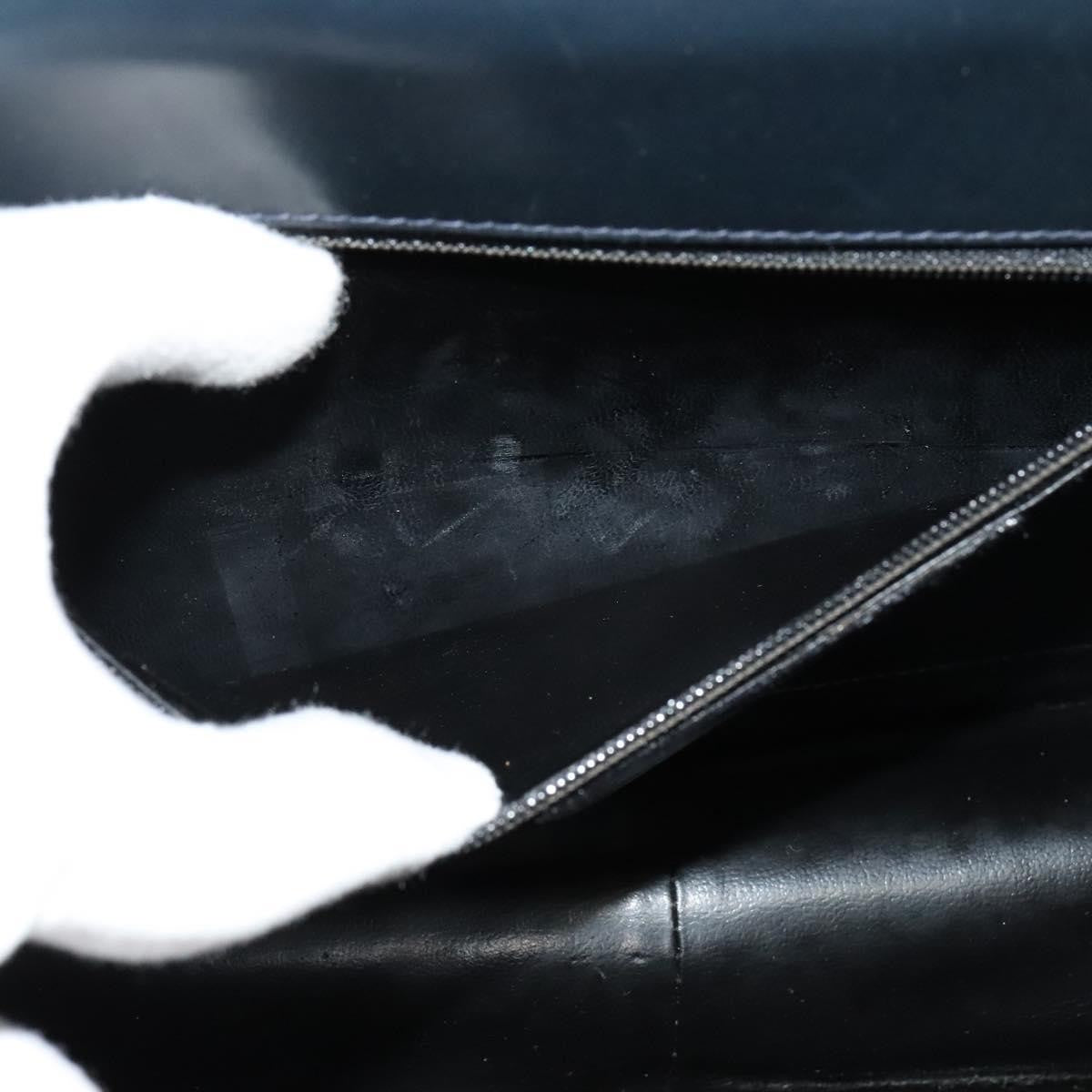 Salvatore Ferragamo Gancini Shoulder Bag Leather, NAVY, LEATHER, Shoulder bag