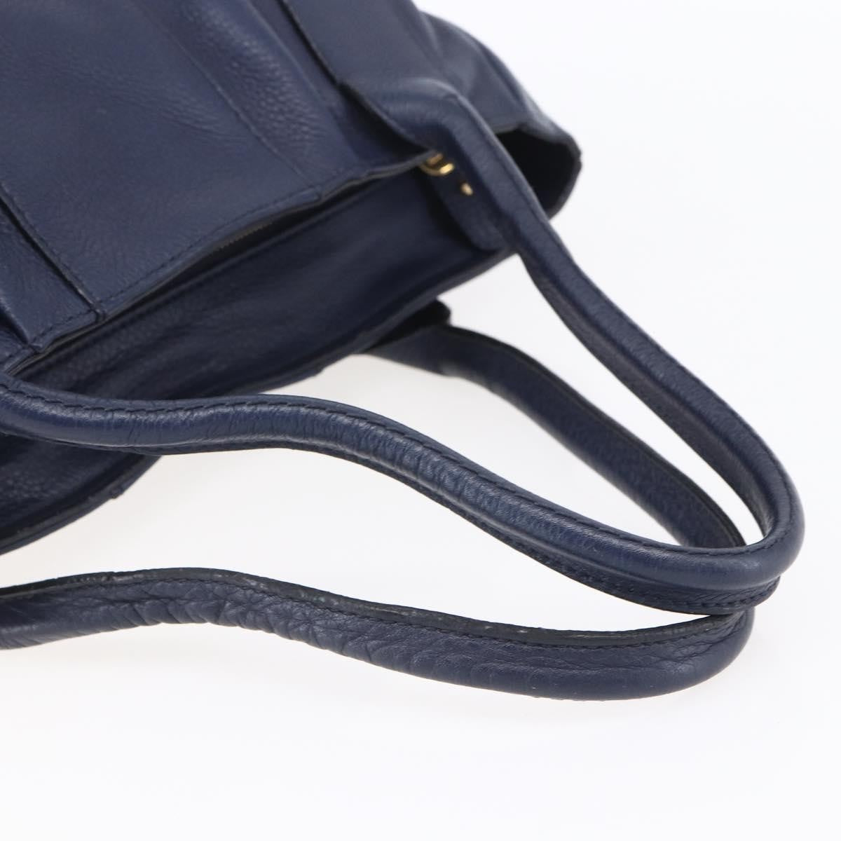 Salvatore Ferragamo Izzie Gancini Embossed Tote Soft Calf, BLUE, LEATHER, Tote bag