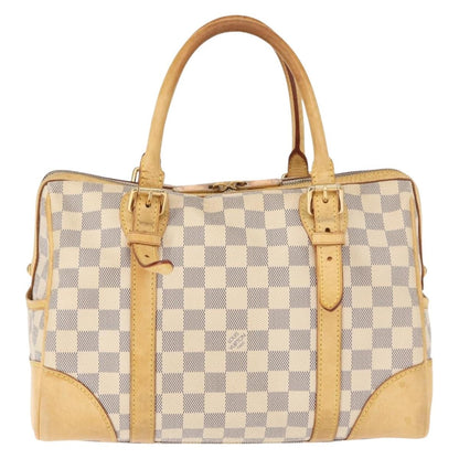 Louis Vuitton Berkeley Handbag Damier, BEIGE, CANVAS, Handbag