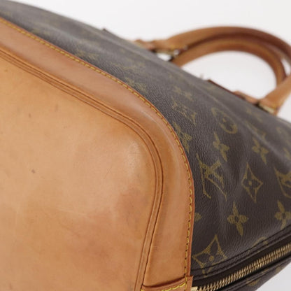 Louis Vuitton Alma Handbag Monogram Canvas, BROWN, CANVAS, Handbag
