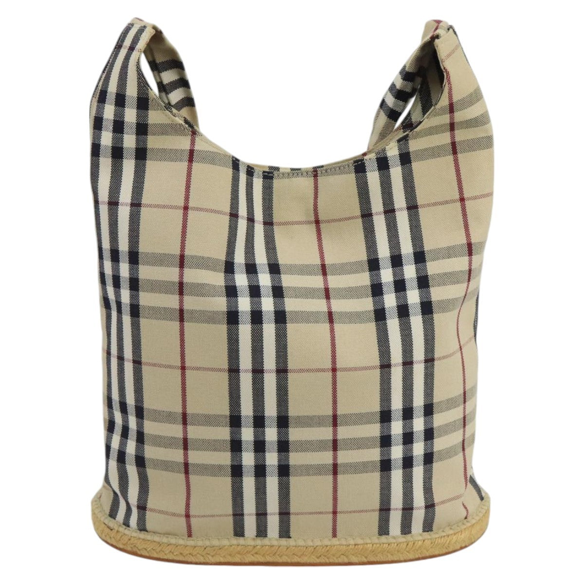 Burberry Nova check Shoulder bag Canvas, BEIGE, CANVAS, Shoulder bag