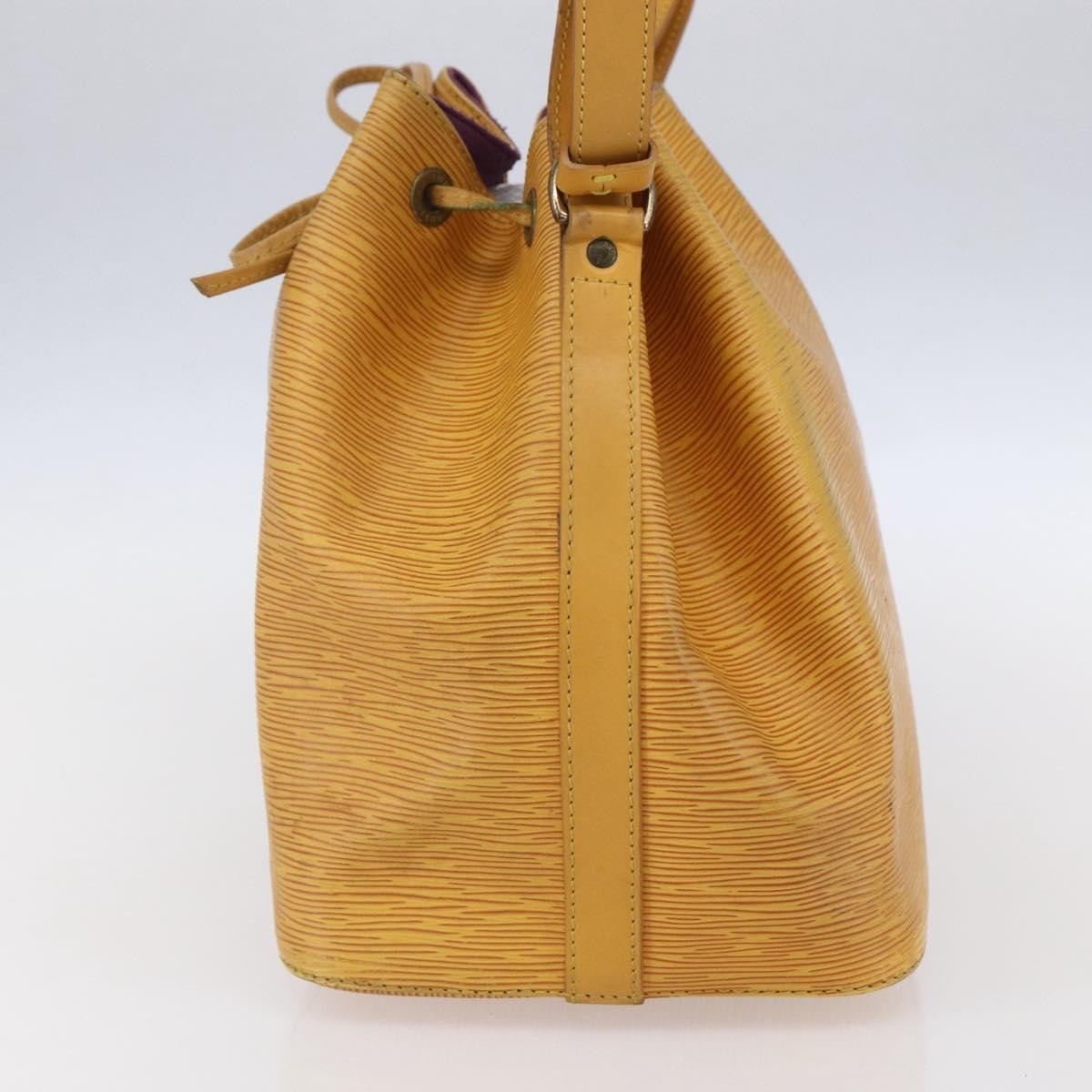 Louis Vuitton Petit Noe Handbag Epi Leather, YELLOW, LEATHER, Shoulder bag