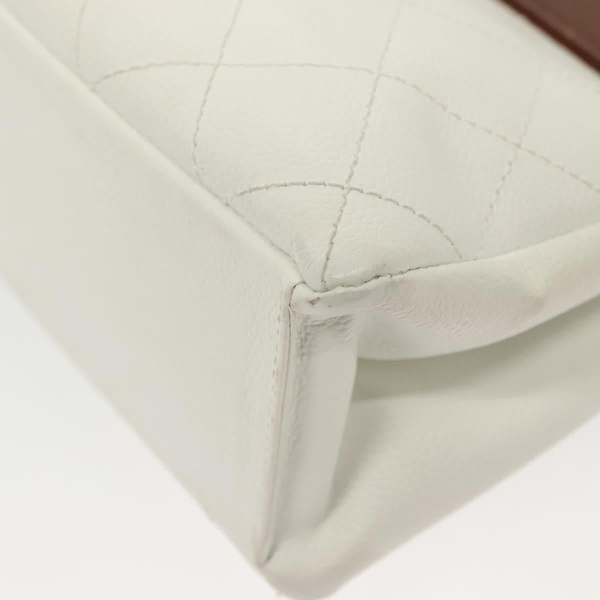 Chanel Vintage Wood Chain CC Tote Leather, RED, LEATHER, Shoulder bag