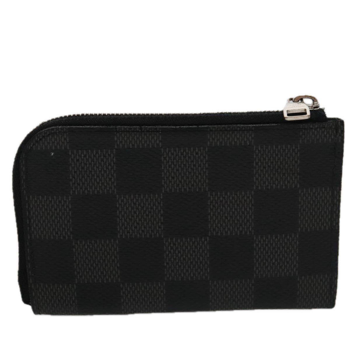 Louis Vuitton Porte-Monnaie NM Wallet Damier Graphite, GRAY, CANVAS, Wallets