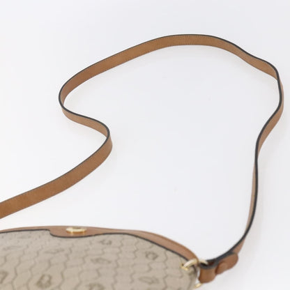 Christian Dior Vintage Honeycomb Shoulder Bag Canvas and Leather, BEIGE, CANVAS, Shoulder bag