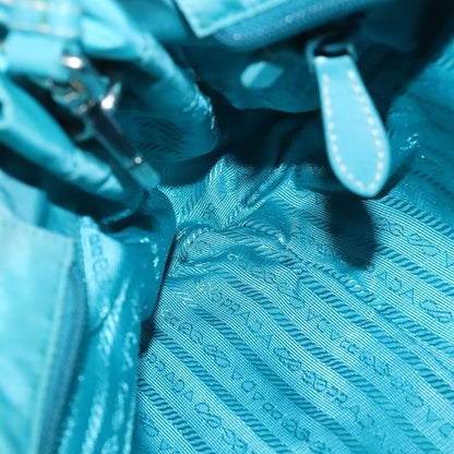 Prada Bow Convertible Tote Tessuto, BLUE, NYLON, Handbag