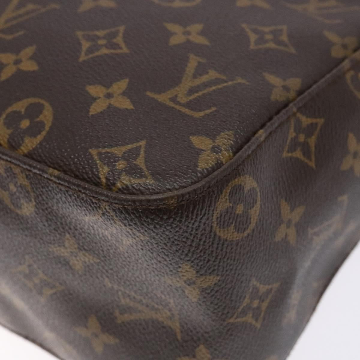 Louis Vuitton Looping Handbag Monogram Canvas, BROWN, CANVAS, Handbag