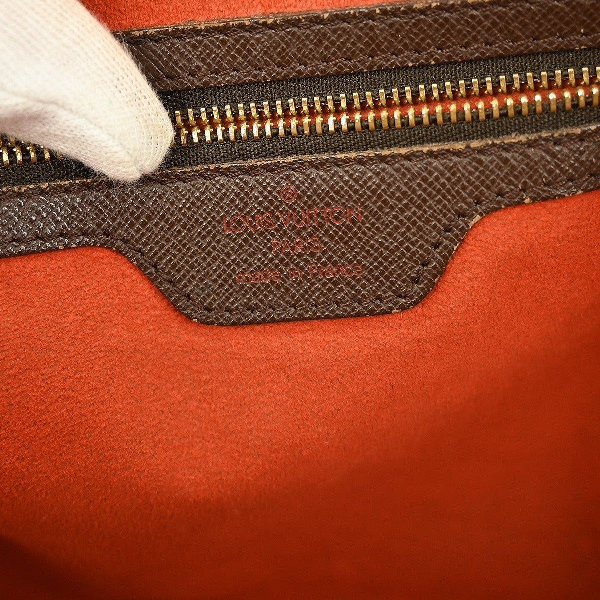 Louis Vuitton Brera Handbag Damier, BROWN, CANVAS, Handbag