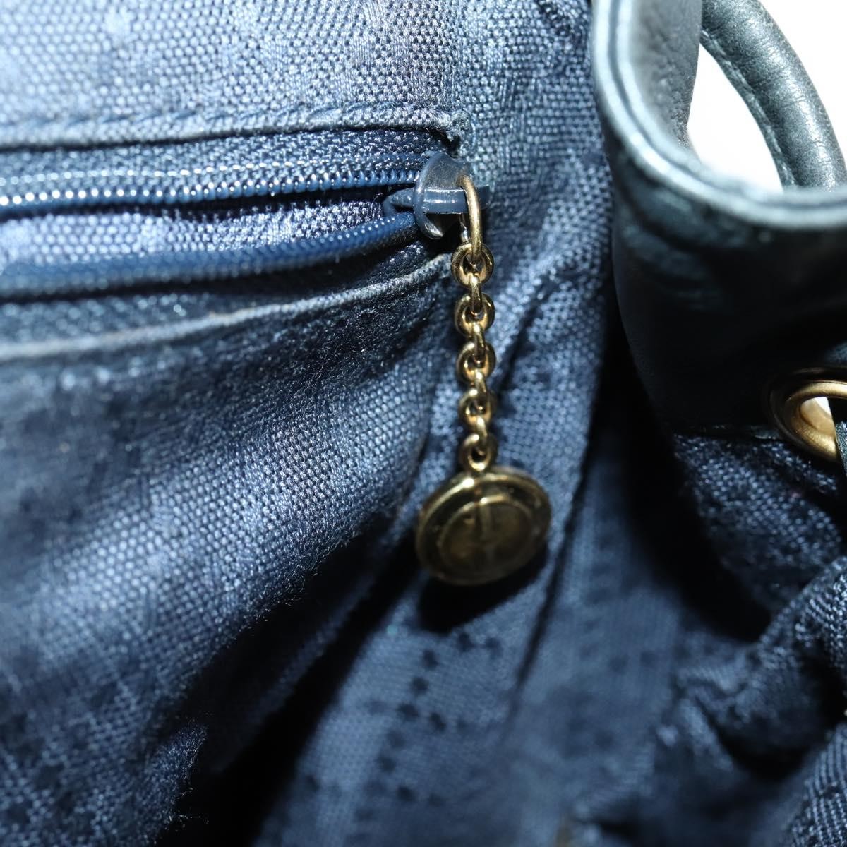 Gucci Vintage Bamboo Backpack Leather, BLACK, LEATHER, Backpack