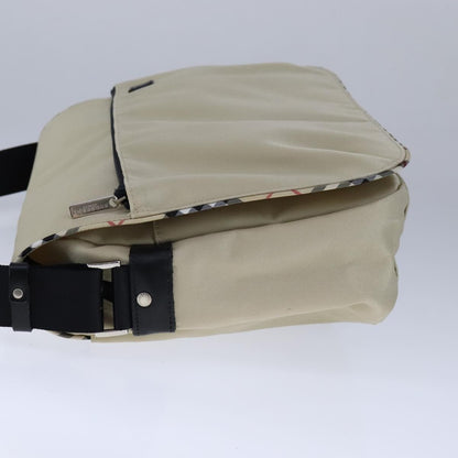Burberry Vintage Crossbody Bag House Check Coated Canvas, BEIGE, NYLON, Shoulder bag