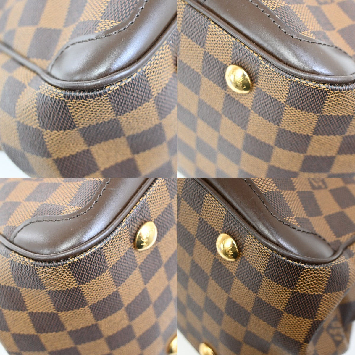 Louis Vuitton Verona Handbag Damier, BROWN, CANVAS, Shoulder bag