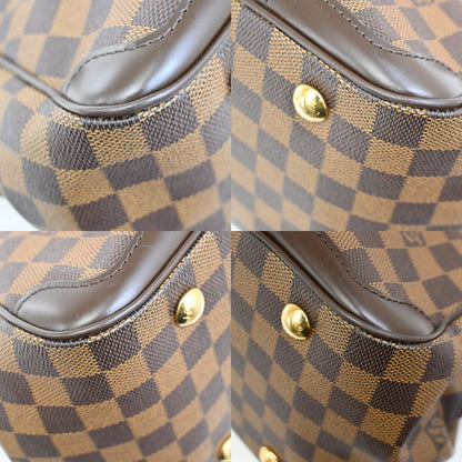 Louis Vuitton Verona Handbag Damier, BROWN, CANVAS, Shoulder bag