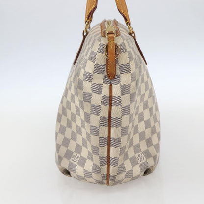 Louis Vuitton Riviera Handbag Damier, WHITE, CANVAS, Handbag