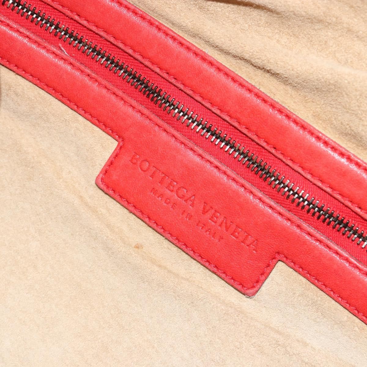 Bottega Veneta Intrecciato Shoulder bag Leather, Red, Leather, Shoulder Bag