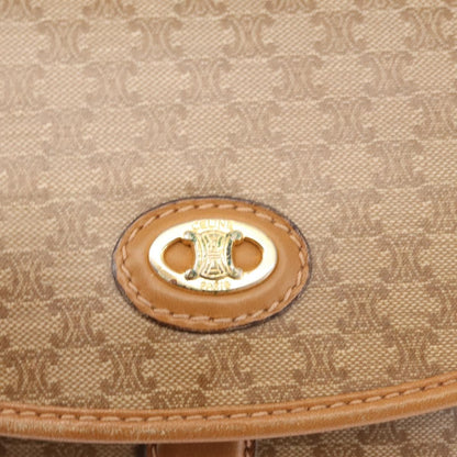 Celine Macadam Shoulder Bag PVC Leather, BEIGE, PVC,CANVAS, Shoulder bag