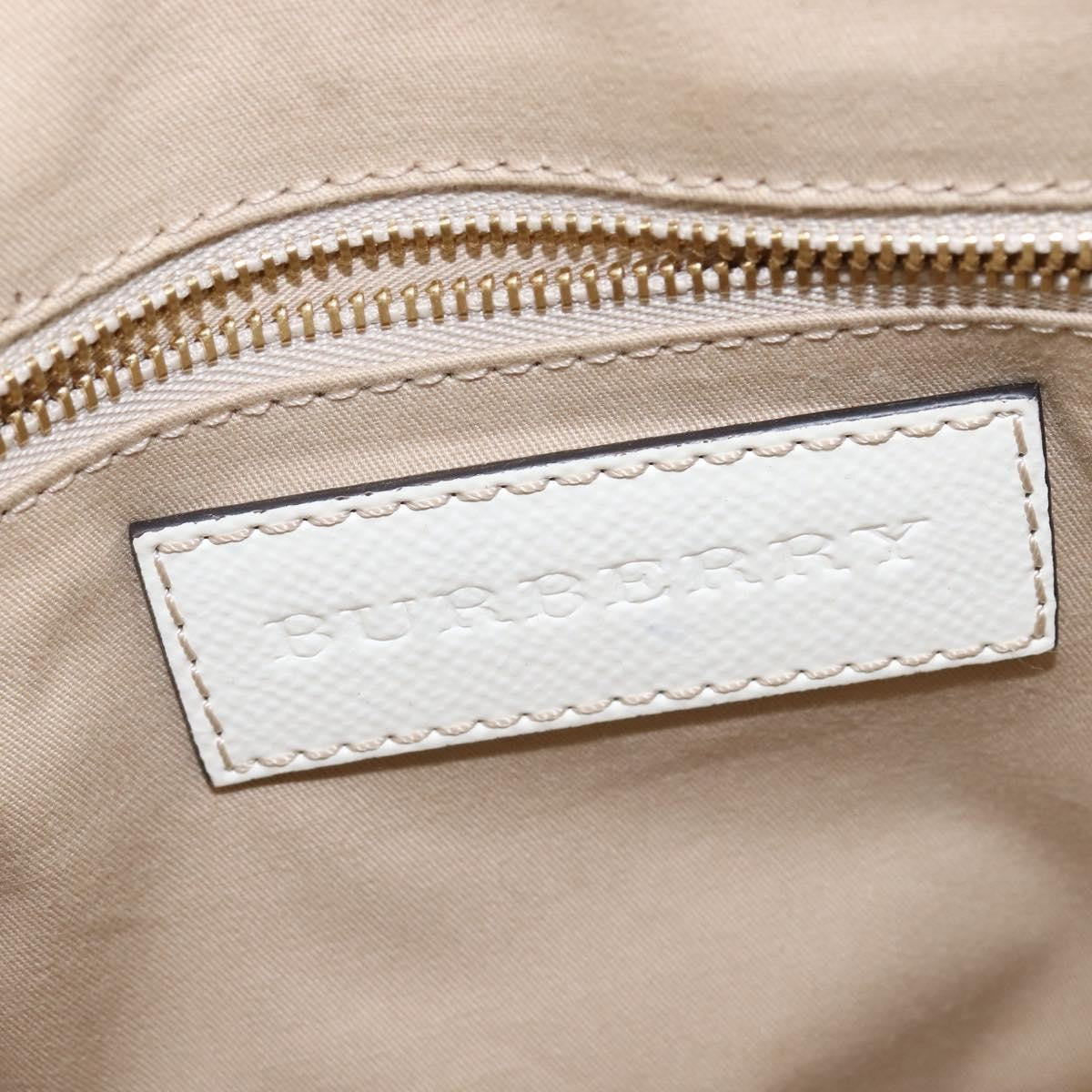 Burberry Minford Satchel Haymarket Coated Canvas, BEIGE, CANVAS, Tote bag