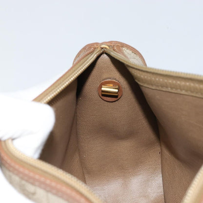 Christian Dior Vintage Honeycomb Shoulder Bag Canvas, BEIGE, CANVAS, Shoulder bag