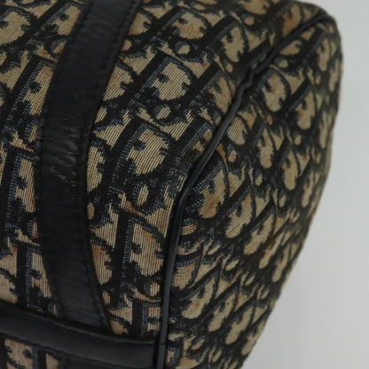 Christian Dior Vintage Trotter Boston Bag Diorissimo Canvas, NAVY, CANVAS, Handbag