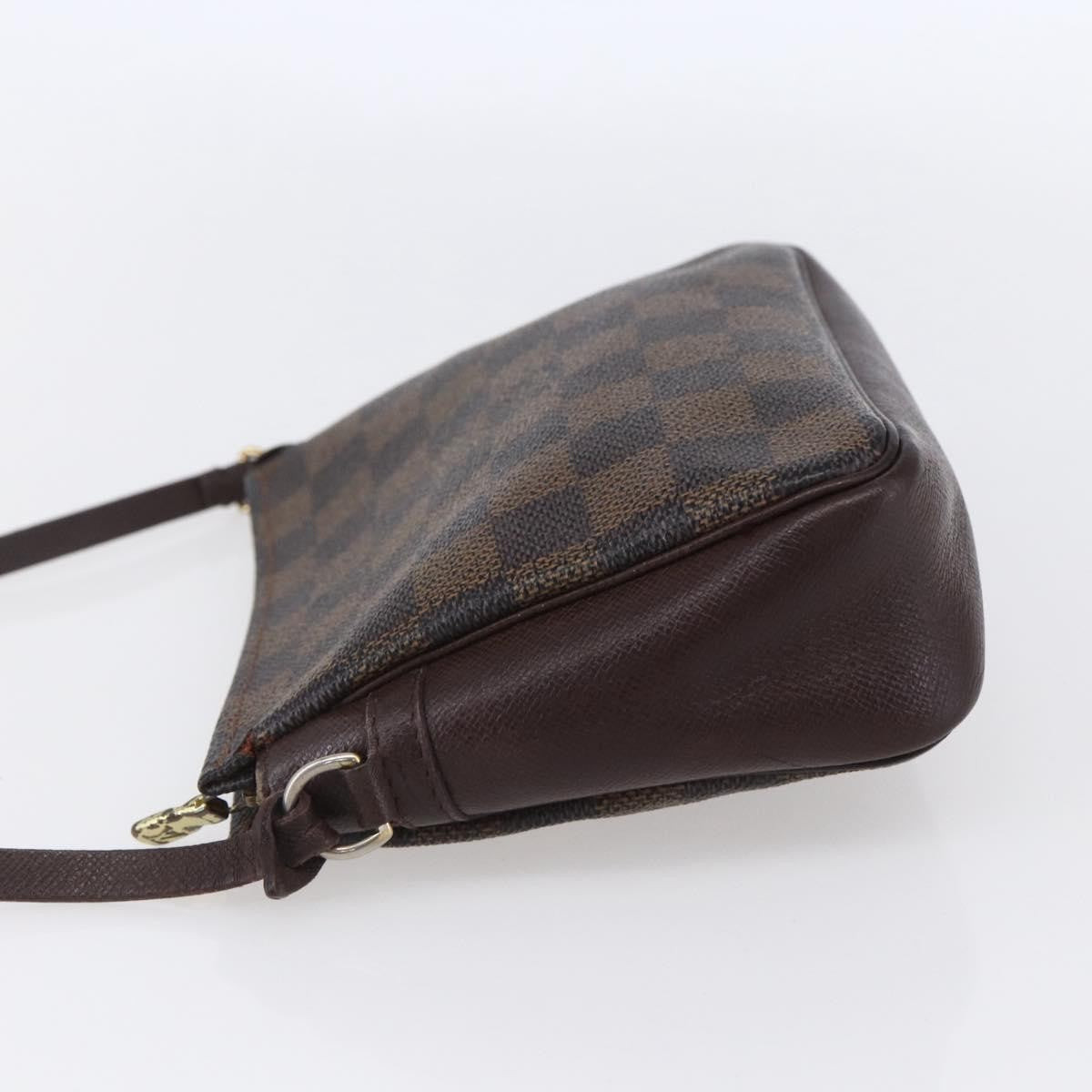 Louis Vuitton Trousse Make Up Bag Damier, BROWN, CANVAS, Clutche & pouche