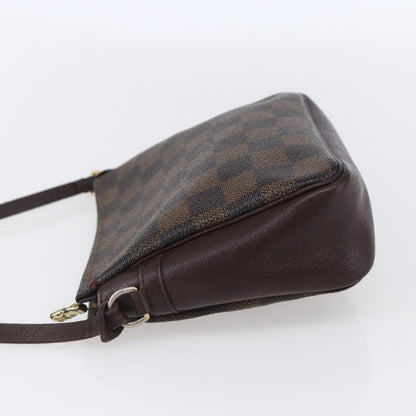 Louis Vuitton Trousse Make Up Bag Damier, BROWN, CANVAS, Clutche & pouche