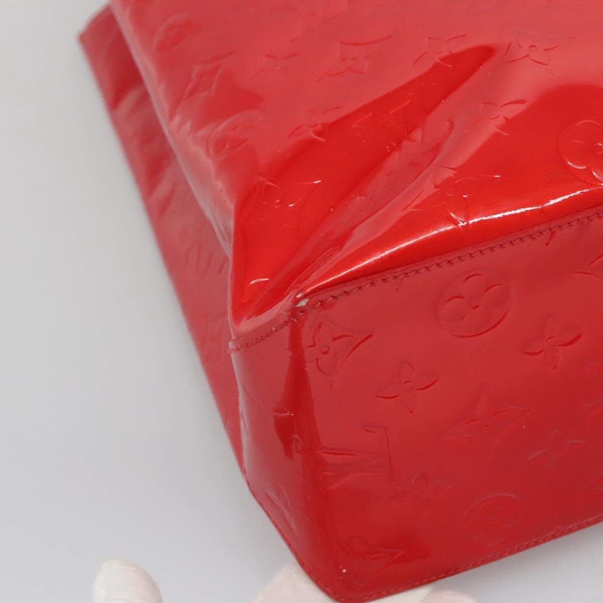 Louis Vuitton Reade Handbag Monogram Vernis, RED, PATENT_LEATHER, Handbag