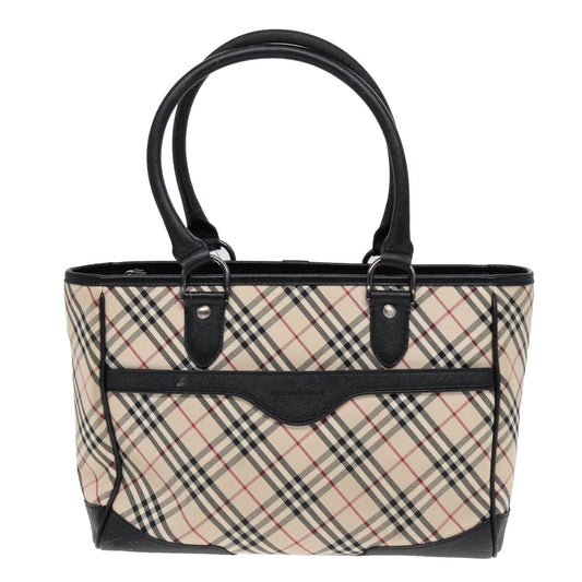 Burberry Nova Check Tote canvas check pattern, BEIGE, CANVAS, Tote bag