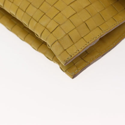 Bottega Veneta Intrecciato Leather, YELLOW, LEATHER, Shoulder bag