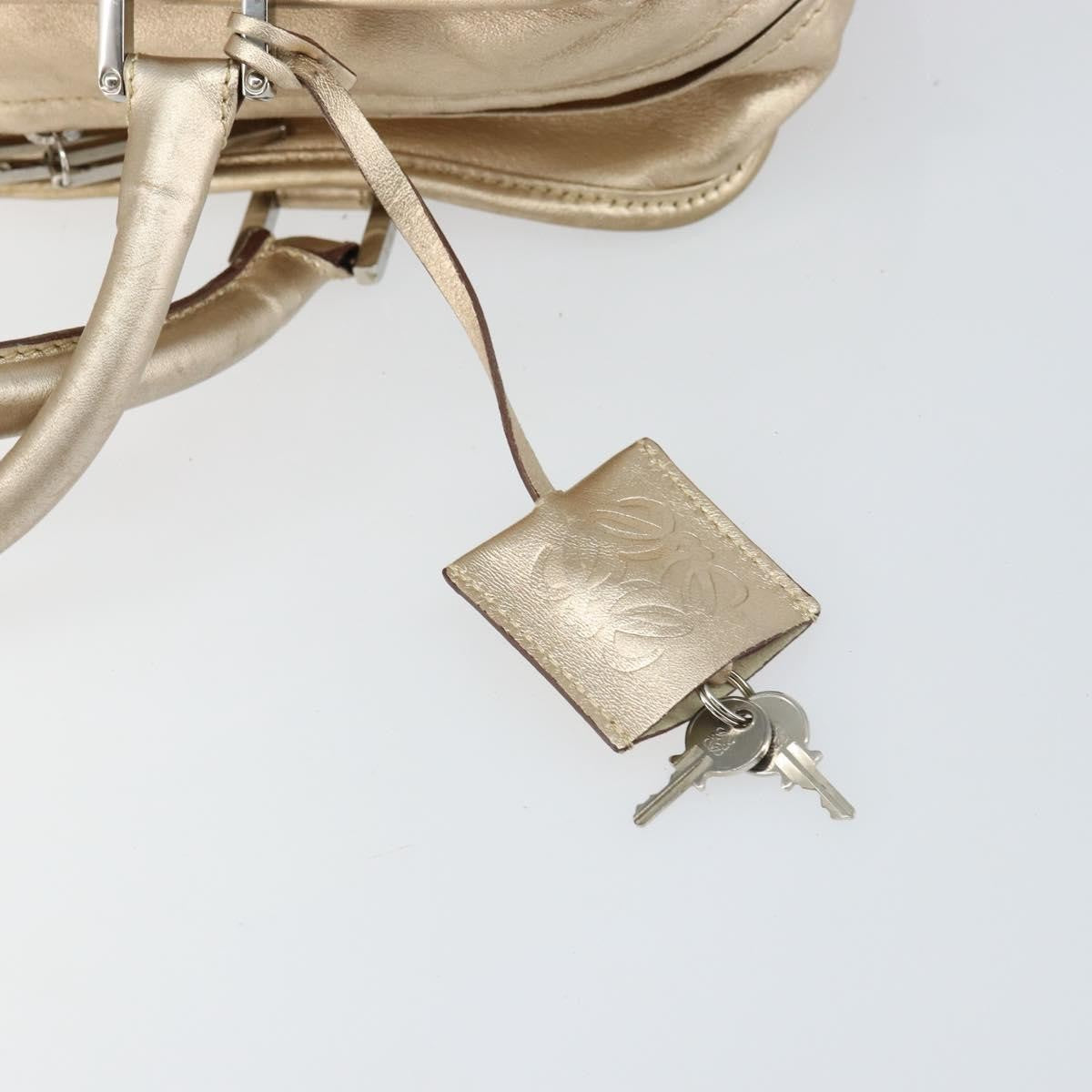 Loewe Amazona Bag Leather, GOLD, LEATHER, Handbag