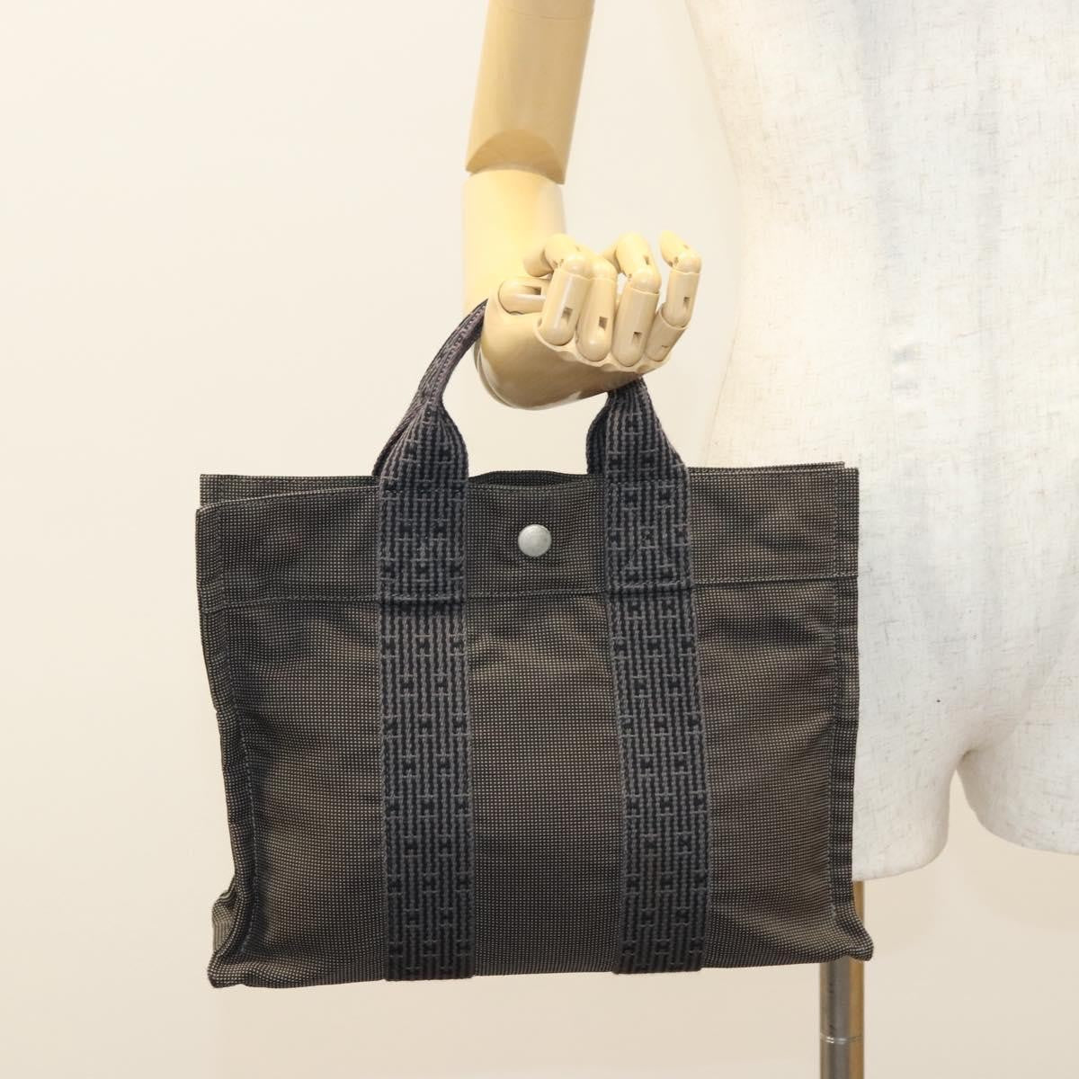 Hermes Fourre-tout Herline Fourre-tout Herline, GRAY, CANVAS, Tote bag