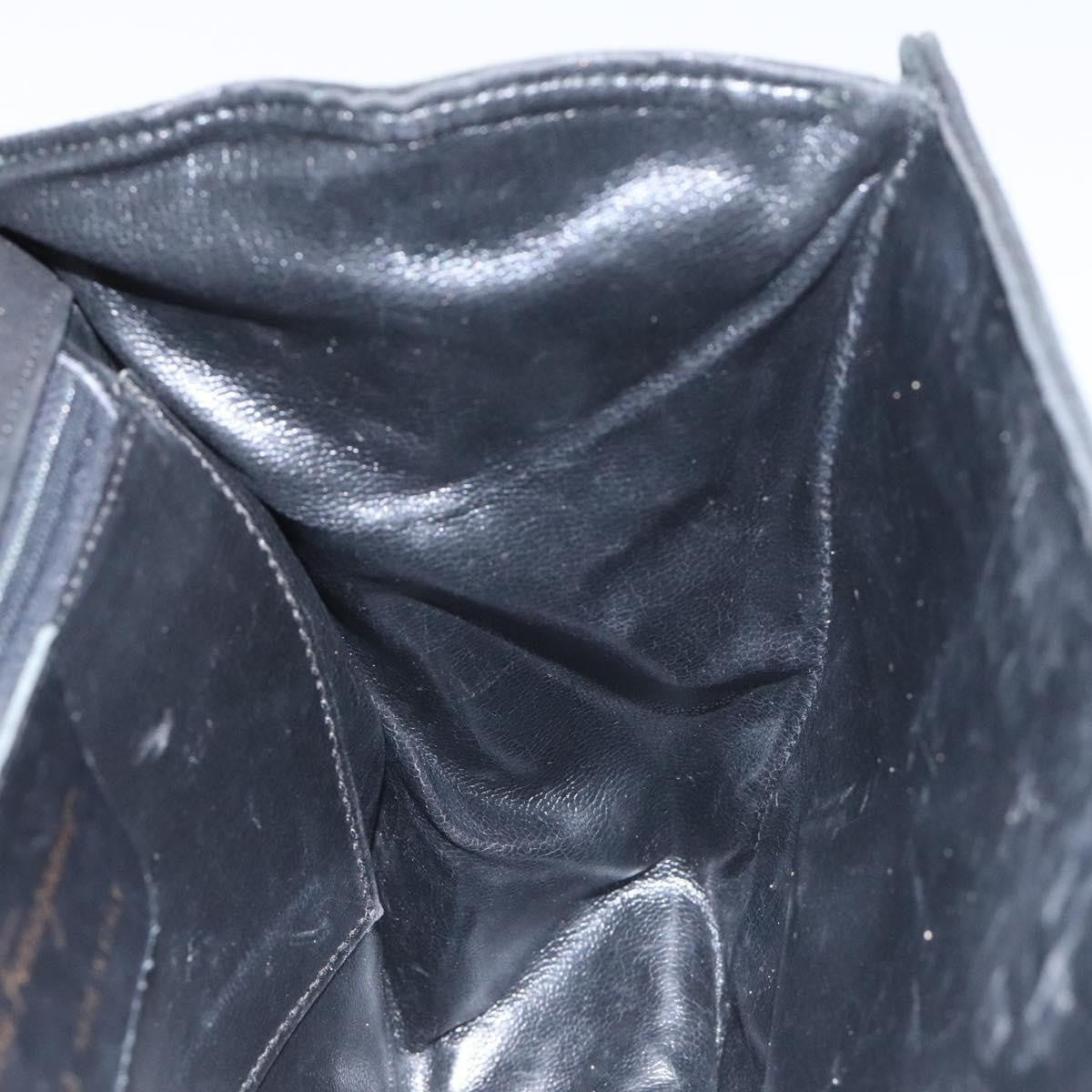 Salvatore Ferragamo Gancini Shoulder Bag Suede, BLACK, SUEDE, Shoulder bag