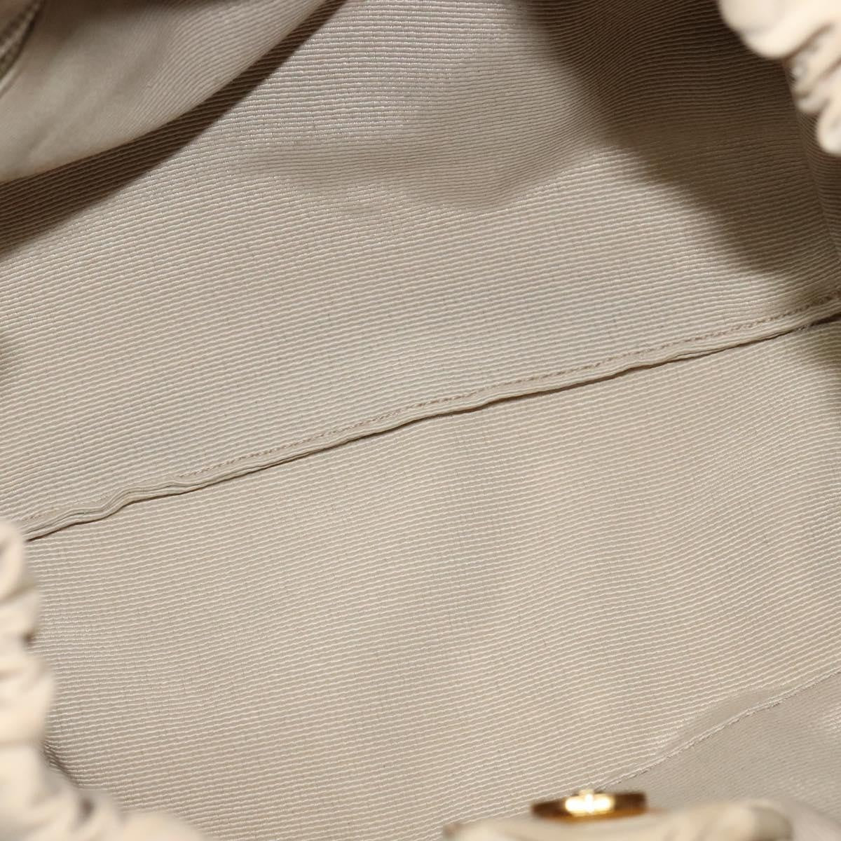 Salvatore Ferragamo Vala Handbag Nylon, BEIGE, NYLON, Handbag